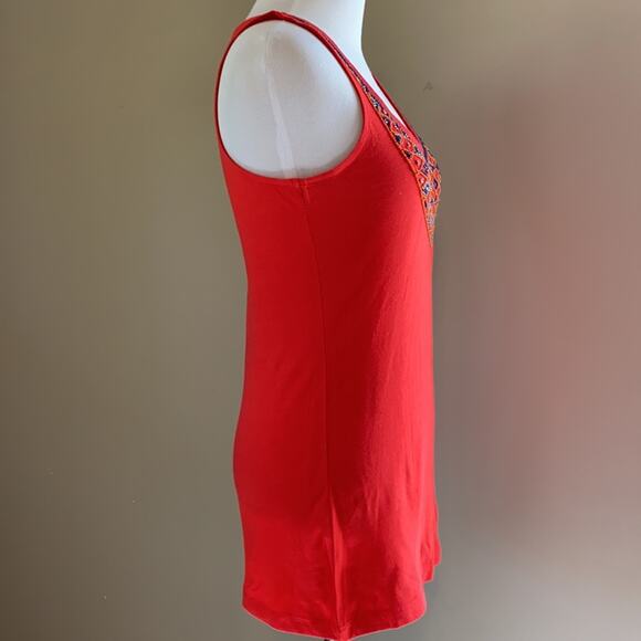 NWT Old Navy Red Beaded Neck Tank Top - Picture 5 of 10